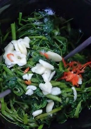 Hình của món Cách làm nộm rau muống.
