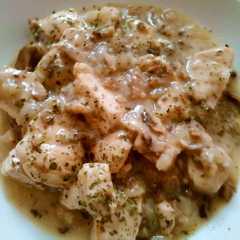 Foto principal de Pollo en salsa de champiñones "Sin Nata"