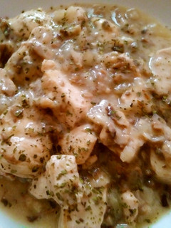 Una foto de Pollo en salsa de champiñones "Sin Nata"