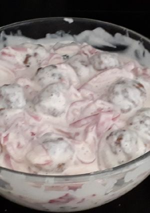 O poză a rețetei Chifteluțe marinate cu maioneză.