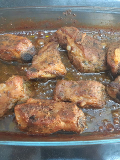 Una foto de Costillas de cerdo al horno