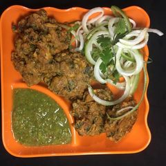 A picture of Mushroom Kabab.