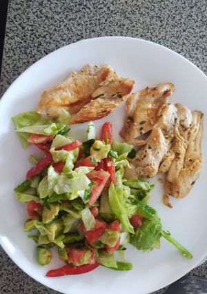 Una foto de Pechuga al limón, Almuerzo saludable!
