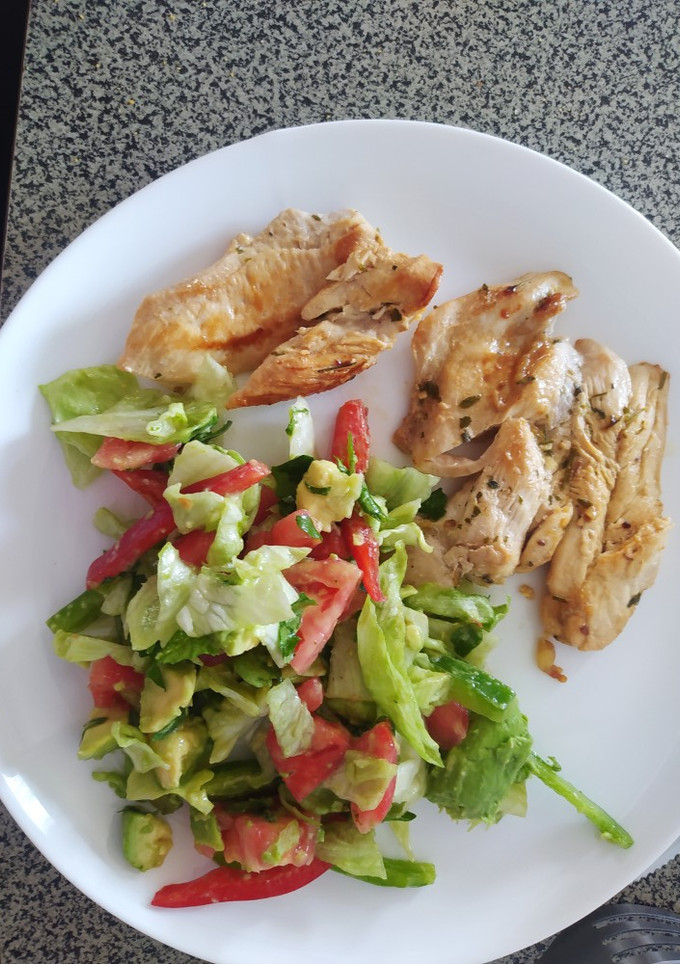Una foto de Pechuga al limón, Almuerzo saludable!