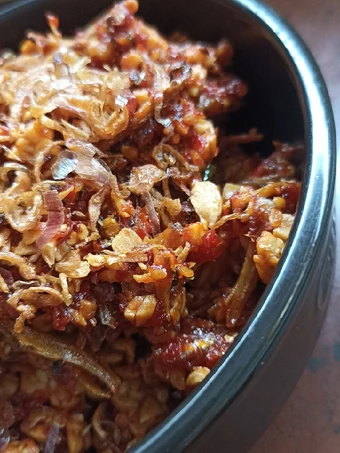Cara Mudah Membikin Resep Sambal tempe teri pedas yang Bikin Ngiler Anti Ribet, Bisa Manjain Lidah