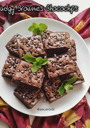 Foto resep Fudgy Brownies Chocochips