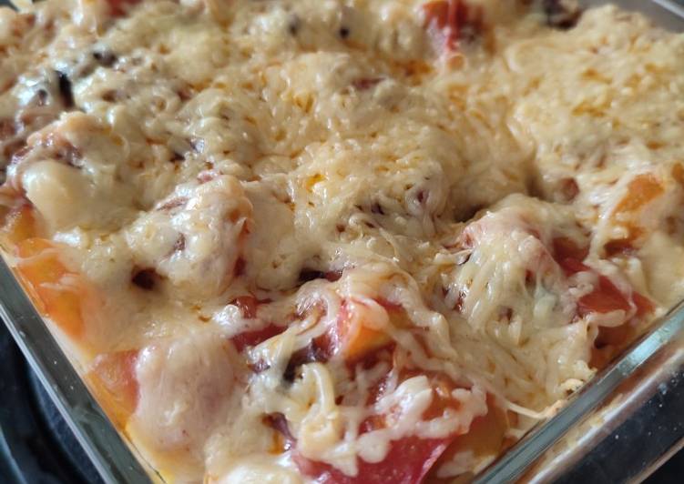 Resep Mudah Chicken Chop Tomato Baked Rice Paling Enak