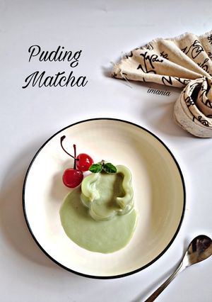 Foto resep Puding Matcha 2 Bahan