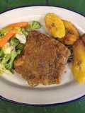 Milanesas rellenas con puré de papas