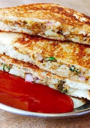 A picture of Onion sandwich.