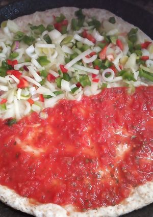 Una foto de Pizza de Salvado
