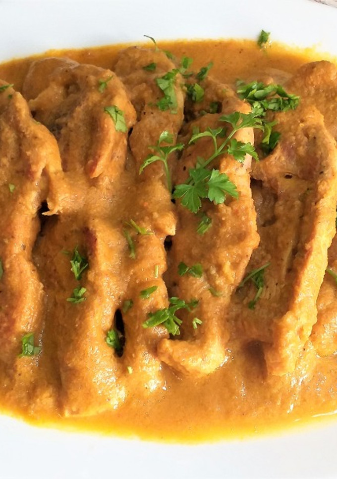 Una foto de Chuletas de pavo en salsa de champiñones