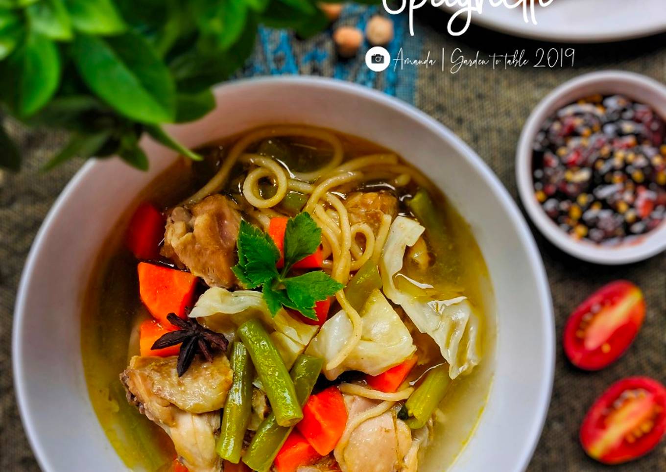 Sup Ayam Rempah Spaghetti