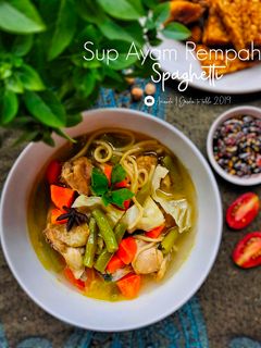 Foto resep Sup Ayam Rempah Spaghetti