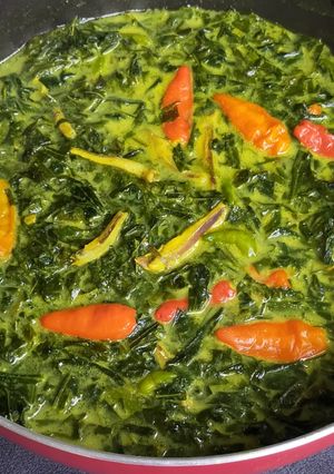 Foto resep Sayur ubi tumbuk (daun singkong)