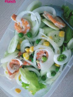 Hình của món Salad tôm eatclean.