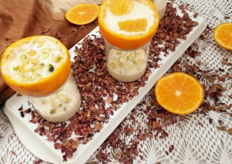 How to Make Perfect Orange flavoured rabri