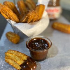 Mixed spice and Brown sugar Churros A picture of Mixed spice and Brown sugar Churros.
