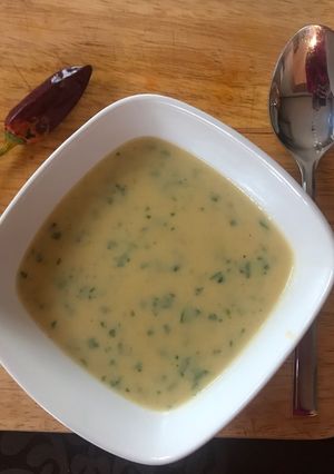 Gyömbéres, fehérrépa krémleves recept fotója