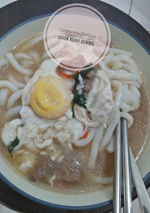 Foto resep Beef Udon Clear Soup. Simple, Oishi!