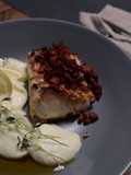 Thyme torsk with chorizo & cauliflower cream / ikan torsk goreng thyme & kembang kol cream