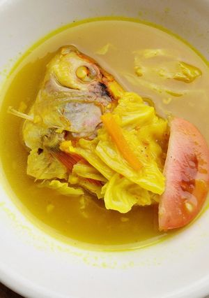 Foto resep Sup ikan kakap kuah kuning