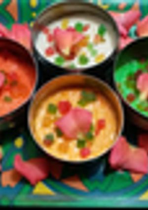 A picture of Colourful Instant Kharwas.