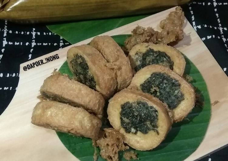 Rolade Tahu Isi Daun Singkong