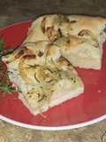Pan Focaccia de Cebolla y Romero