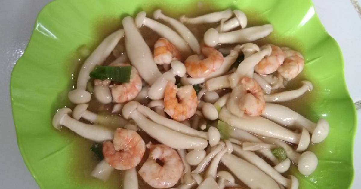 Resep Tumis Jamur Shimeji plus udang oleh Nita Chan Cookpad