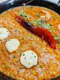 Arroz caldoso con carabineros