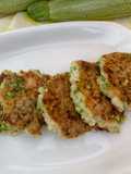Frittatine di albume con zucchine e scalogno
