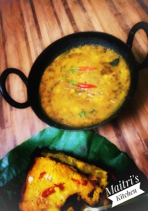 পাকা লঙ্কা দিয়ে নিরামিষ নবরত্ন ডাল(niramish navaratna dal recipe imn Bengali) রেসিপির প্রধান ছবি