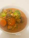 Seafood and vegetables soup