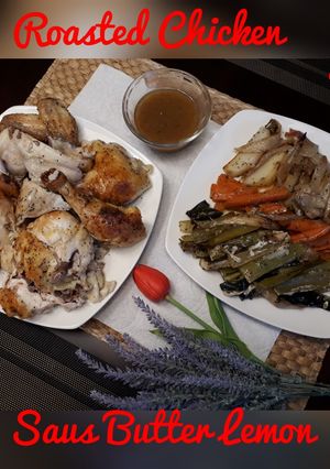 Foto resep Roasted Chicken & Saus Butter Lemon