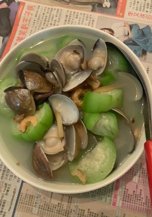 絲瓜蛤蜊 的食譜成品照片