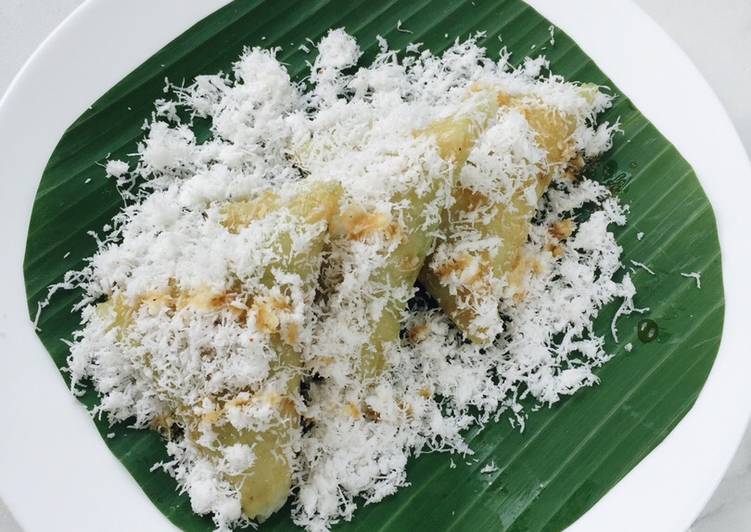 resep cara buat Lupis Ketan #berburucelemekemas #resolusi2019