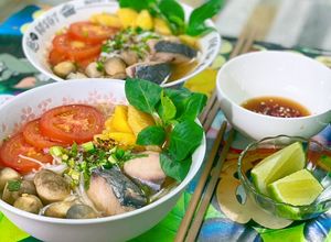 Hình của món Bún Cá Thu.