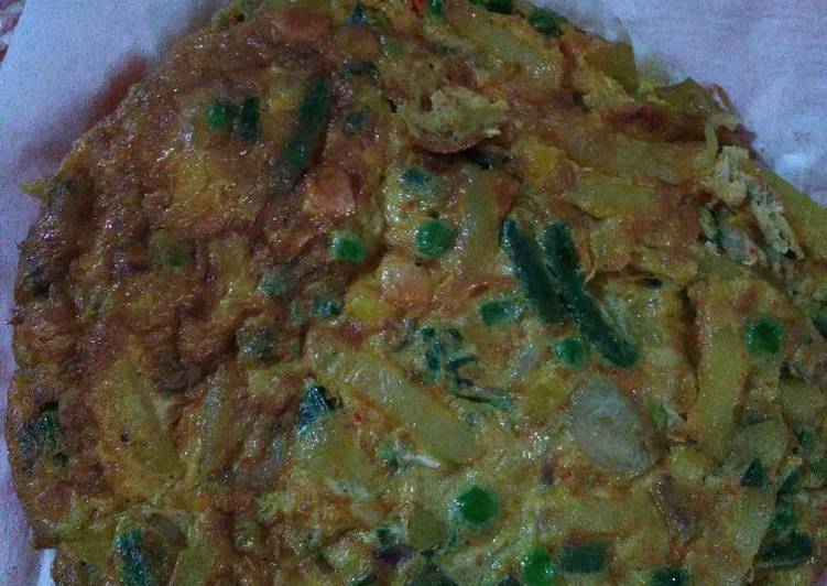 Omelet sayur(telur dadar)