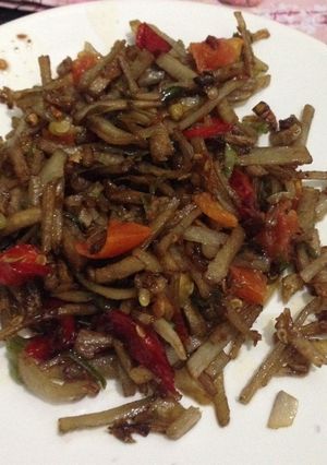 Foto resep Oseng oseng kulit singkong 