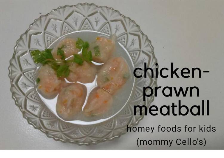 Bakso udang-ayam for kids