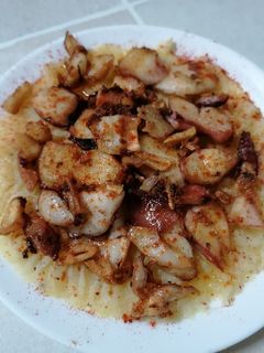 Una foto de Pulpo con puré de patata