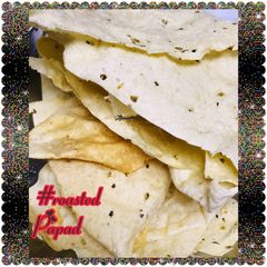 A picture of Microwave roasted papad.