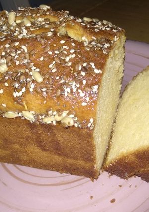 Una foto de Budín de miel y semillas