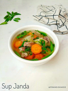Foto resep Sup Janda (Versi Daging Sapi) + Tips Kuah Bening