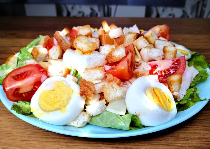 Простой салат Цезарь с курицей, пошаговый рецепт с фото от автора Андрей Дятлик