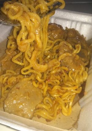 Foto resep Mie baso rendang (longsor)