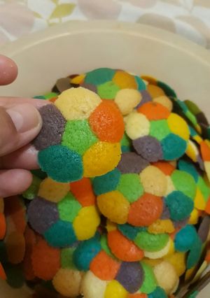 Foto resep Lidah kucing rainbow (source: ricke indriani)