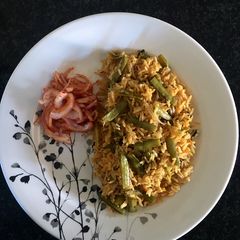 A picture of Cluster Beans Pulao One pot Pulao.