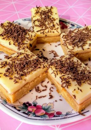 Anyukám pudingos-almás süteménye recept fotója